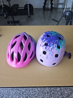 2 Girl Helmets