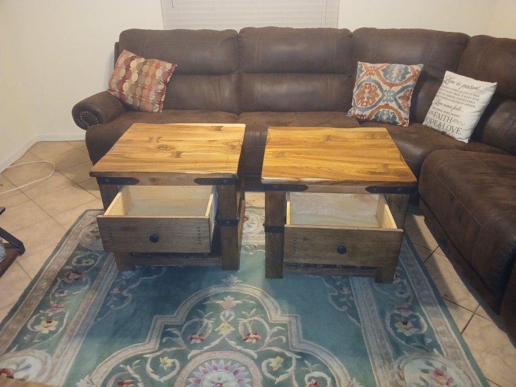 Mesquite Coffee Table and Mesquite End Tables