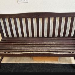 Wood Bench