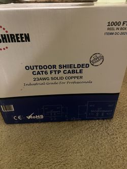 Outdoor Shielded Cat 6 FTP Cable