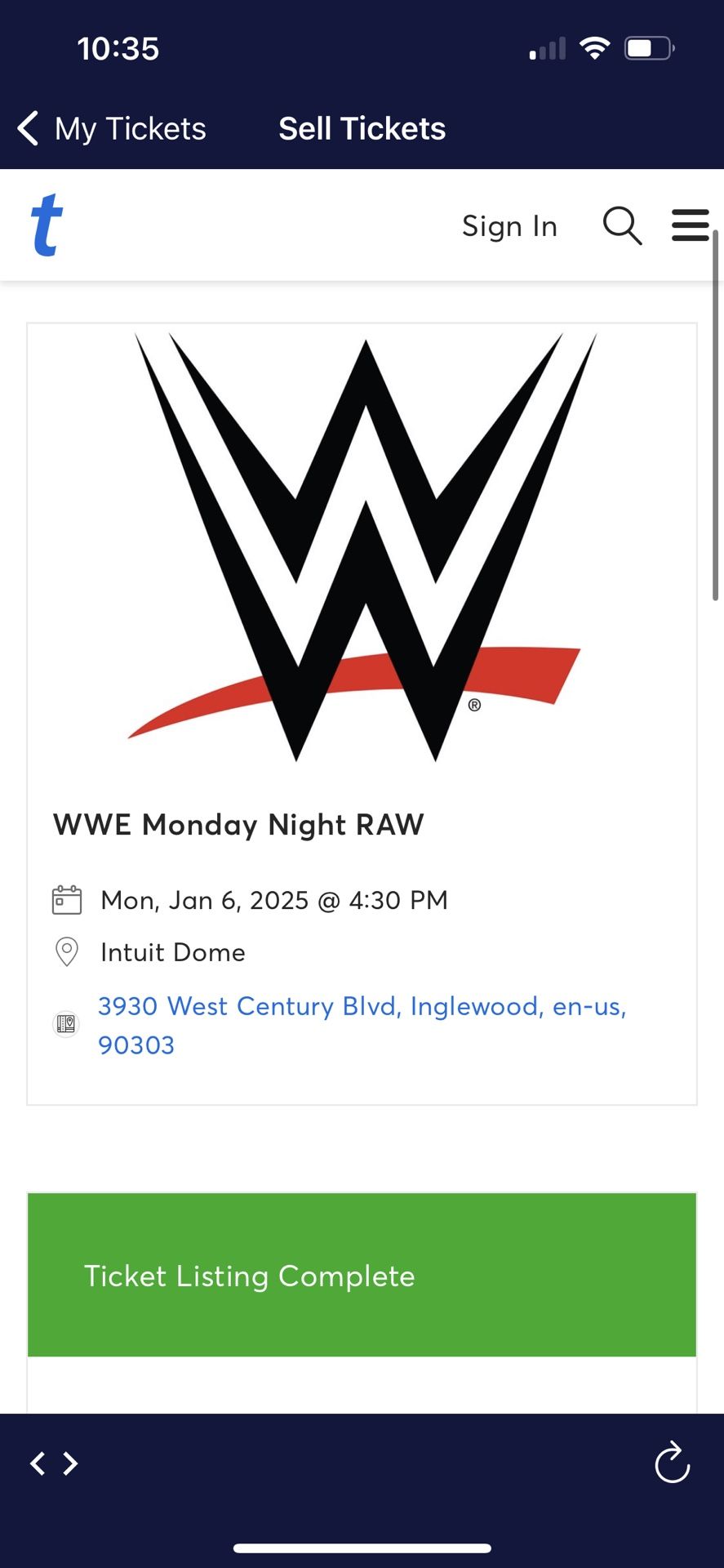 Wwe RAW Tickets