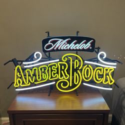 Michelob Amber Bock Neon Sign