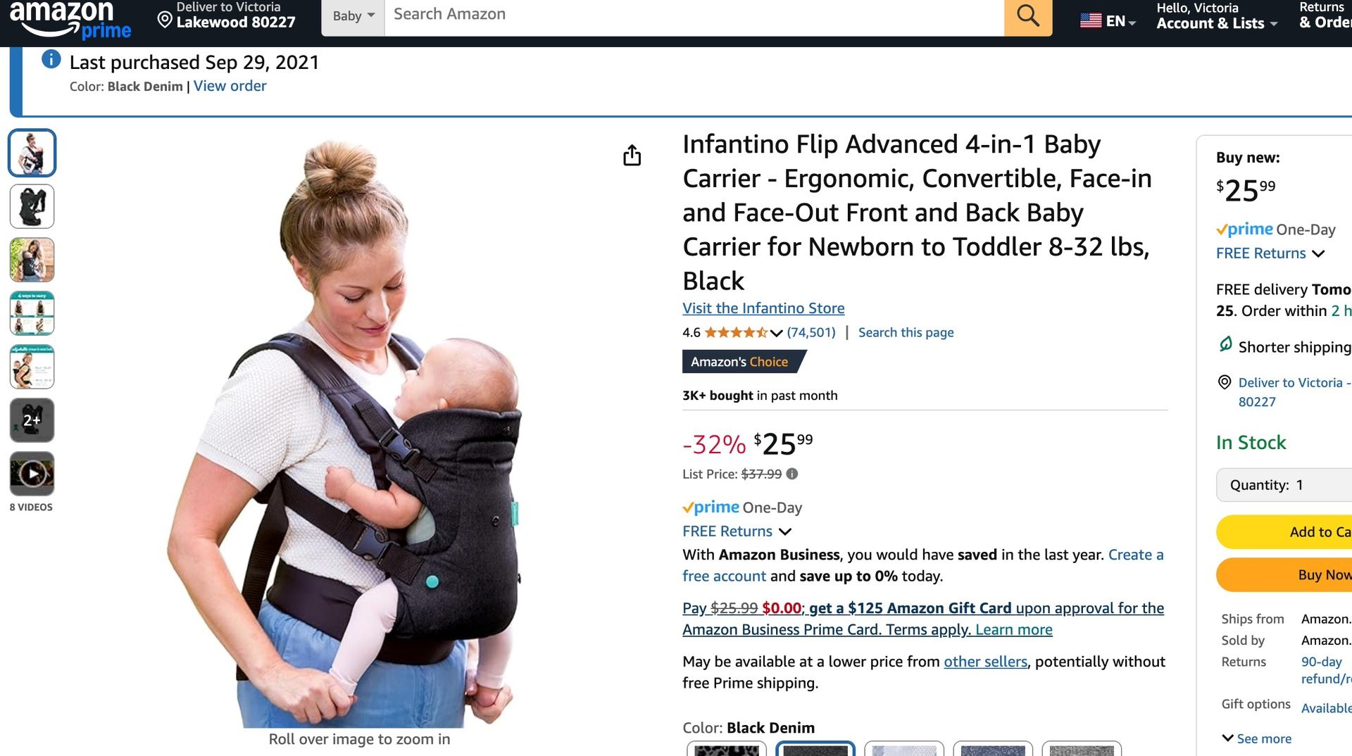 Infantino Baby Carrier