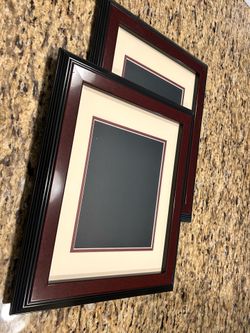 (2) 14x17 cherry and black diplomat frames (never used)