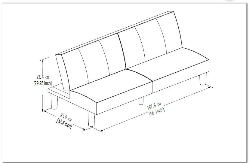 Gray Futon Couch
