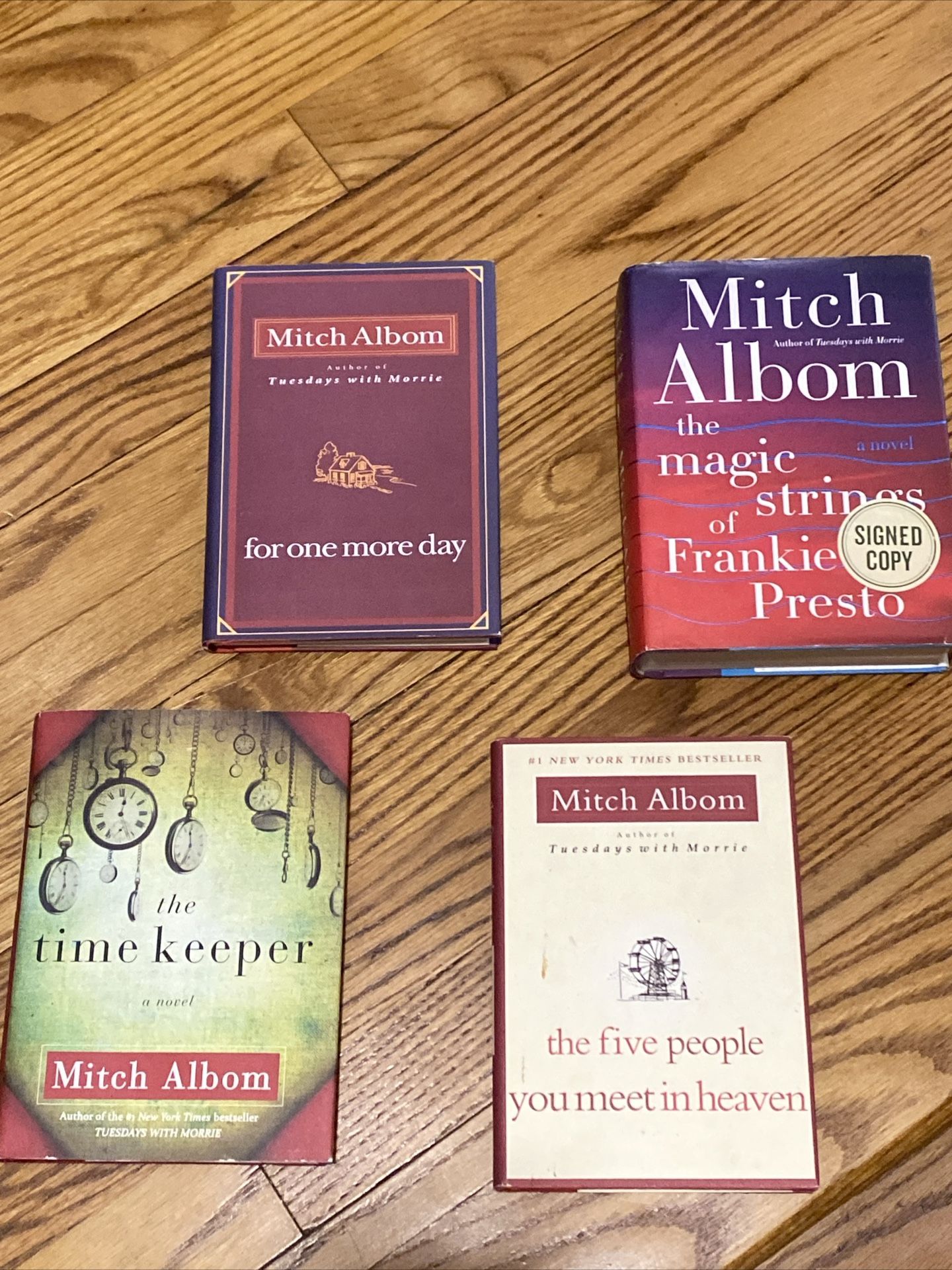 Lot of 4 Mitch Albom Hardcover Books 