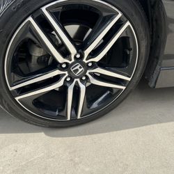 Honda OEM Rims And Continental Tires 