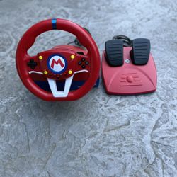 Nintendo switch Mario kart steering wheel with pedals