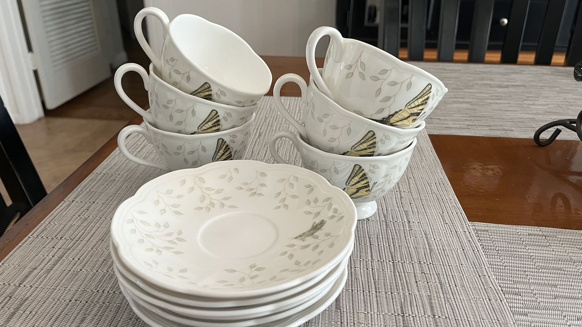 Lenox  “Butterfly Meadow” Cup And Saucer Set