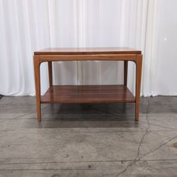 Lane Mid-Century Two-Tier Wood End Table