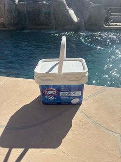5 Pound Bucket Clorox Xtra Blue 3 inch Chlorine Pool Tablets 