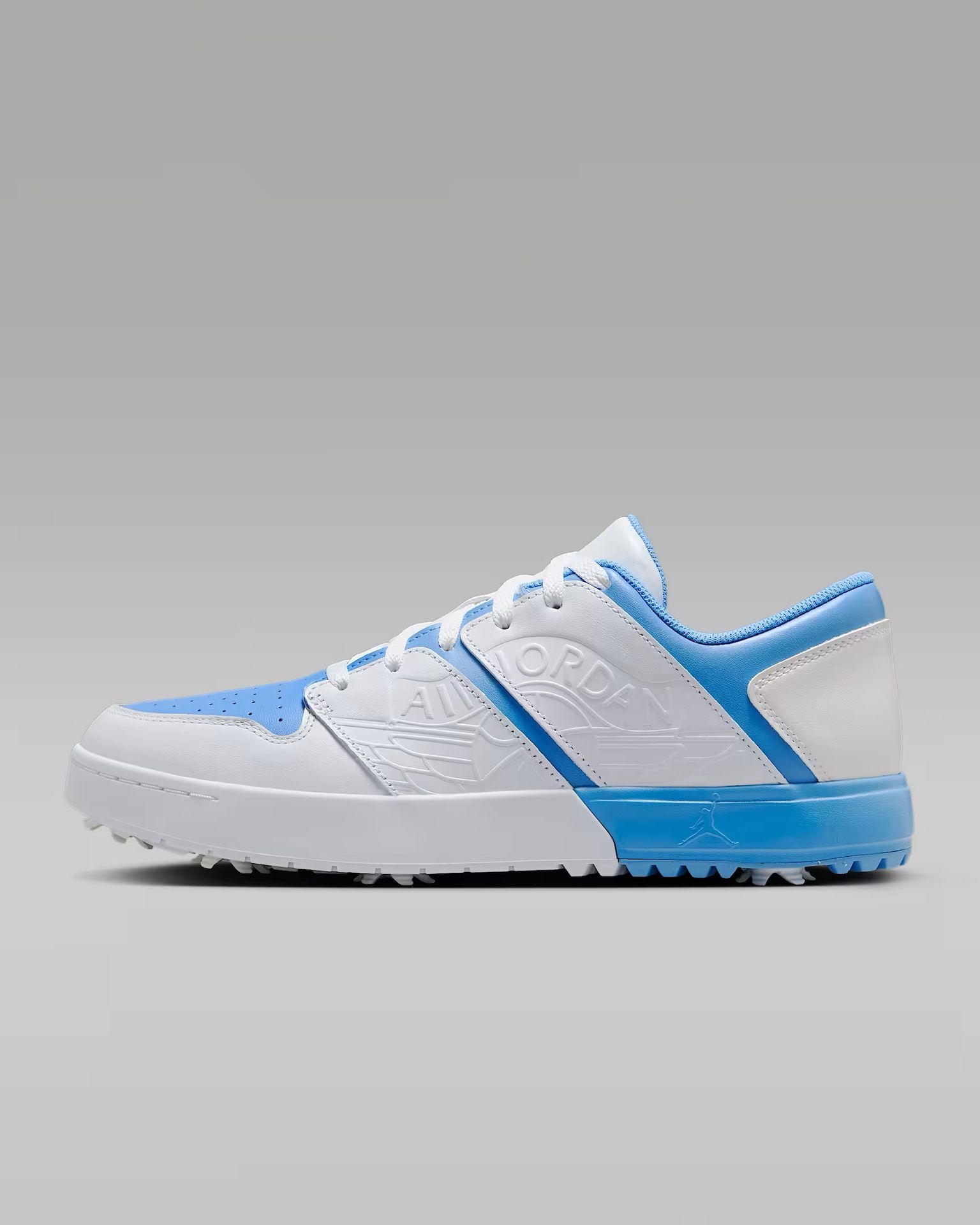 Nike Jordan NU Retro 1 Golf Shoes White/University Blue FZ4153-101 Men's Size 12