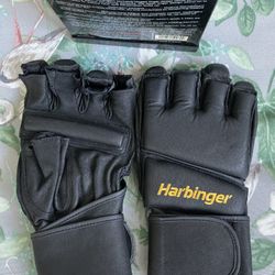 Harbinger Training Grip Bag Workout Gloves Leather Ultimate Series Size L