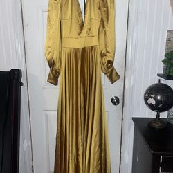 Costume Gold Long Dress