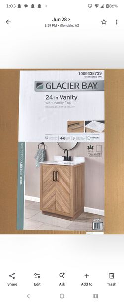 Sink vanity with top
