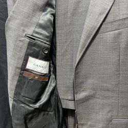 New Canali 100% Wool Italian Suit – Size 42R (EU 52) – With Tags