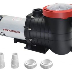 Pool Pump, 8000 GPH Above Ground, 115V/230V Dual Voltage, Swimming with Strainer Basket