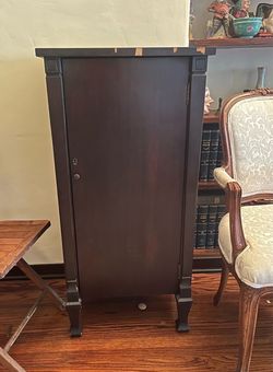 Vintage Wooden Cabinet 10 Shelves