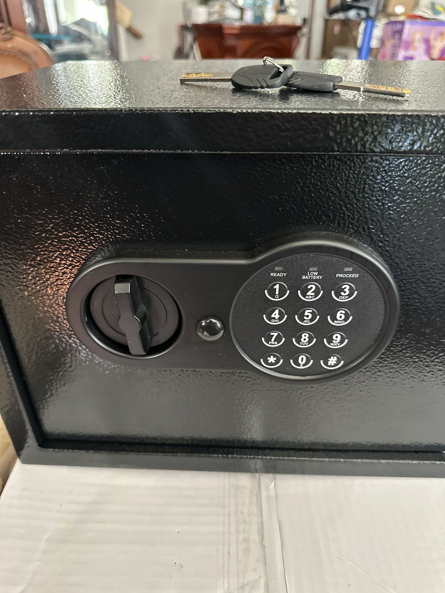 1.2 Cu Ft Home Safe, Small Safe Box with Fireproof Waterproof Bags, Programmable Keypad and Removable Shelf, Security Digital Home Safe for Home Money