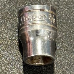 Vintage Snap-On FS121 3/8" Flank Drive Shallow Socket 6 Point SAE USA Made