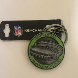 Seattle Seahawks Dual Coin Key Chain