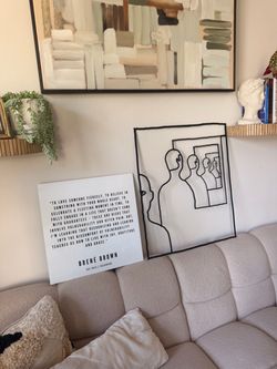 Brené Brown Quote  / Modern Metal Art