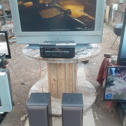 500 Watts Sony Receiver With Remote And Sony 50inches 1080i DLP TV With Remote And HDMI Port 