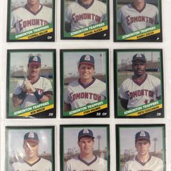 Edmonton Trappers Baseball Card Lot (23) Minor League PCL Vintage 1980s 1990s 