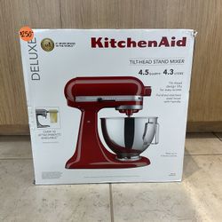 KITCHENAID DELUXE TILT-HEAD STAND MIXER 4.5 QUARTS KSP97ER EMPIRE RED