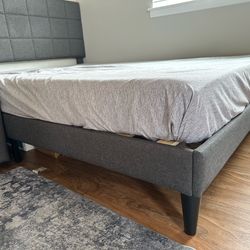 Queen bedframe and mattress