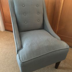 Blue Upholstered Chair 