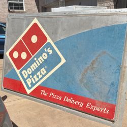 Large 5x7 Plexiglass Dominos Pizza Wall Sign