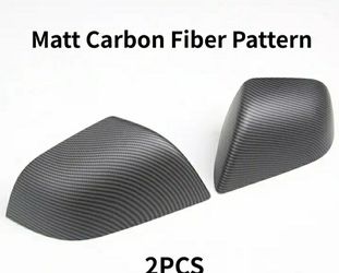 Tesla Model 3 Carbon fiber(matt) Rear Mirror Protectors