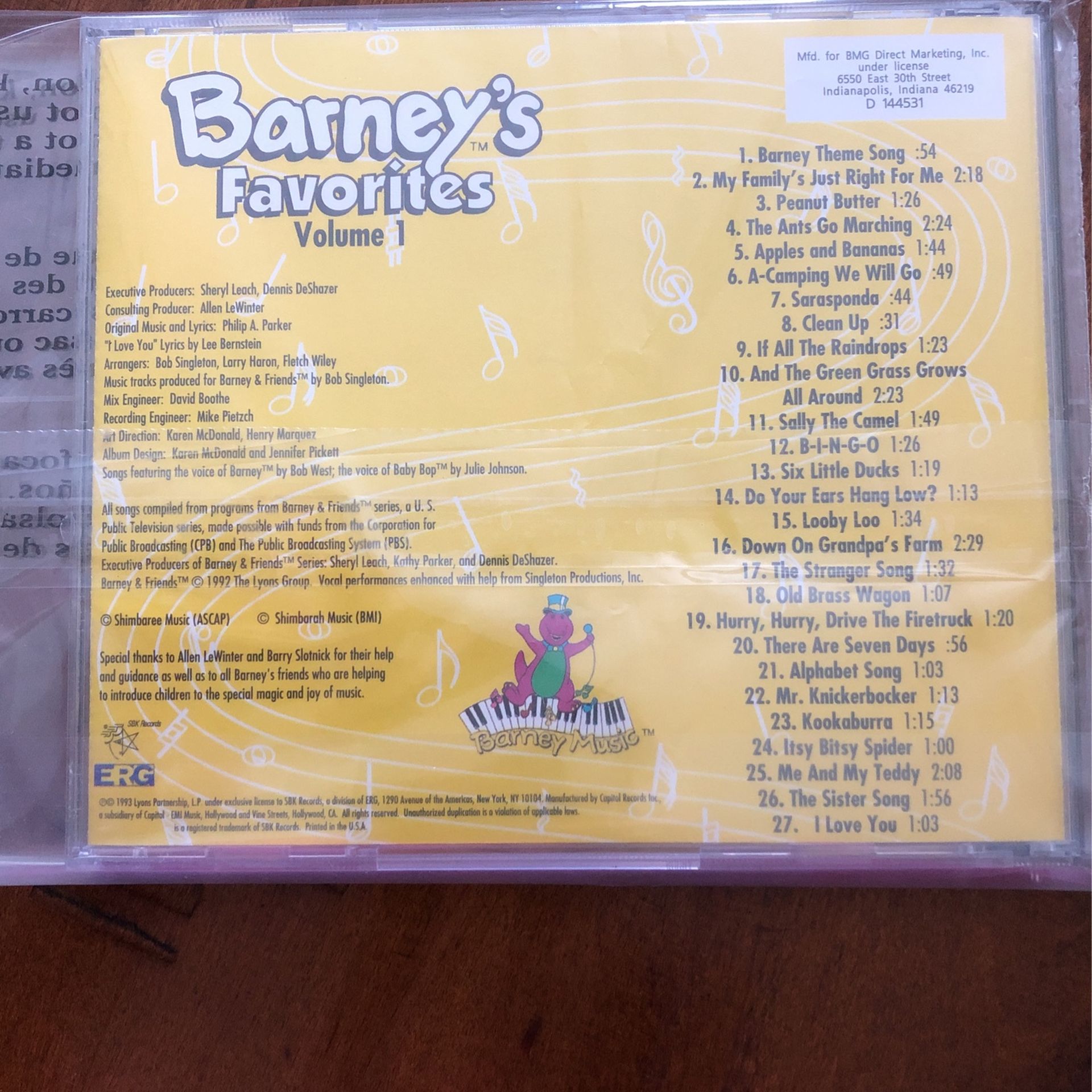 Barney’s Favorites Volume 1