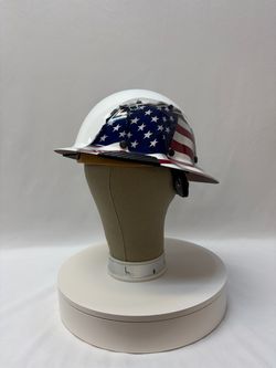 Lift safety DAX AMERICAN FLAG FULL BRIM HARD HAT $135