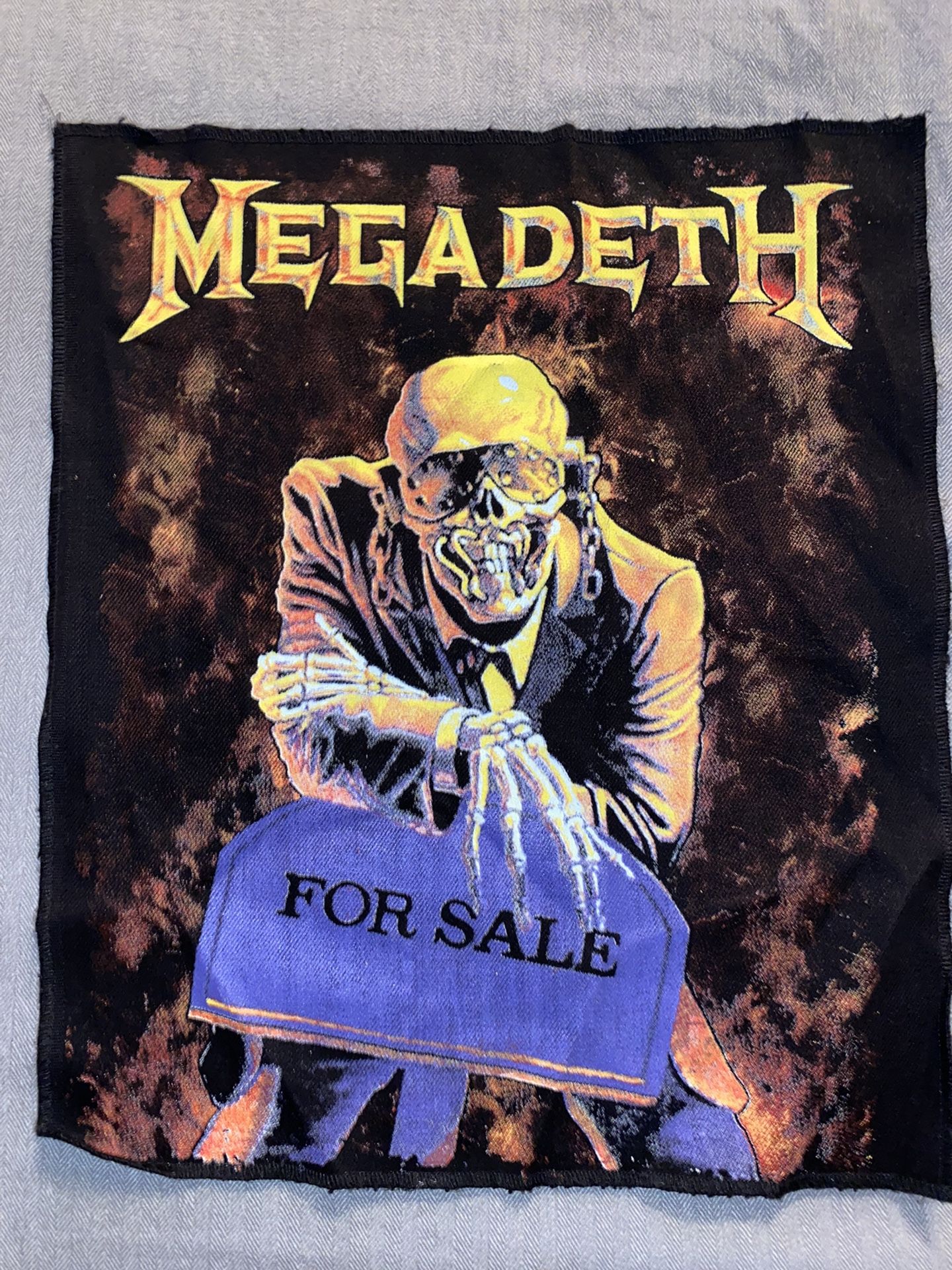Megadeth Peace Sells Back Patch Cloth