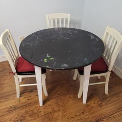 Craft Table and 3 Chairs