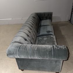 Bernhardt Tufted Velvet Sofa 