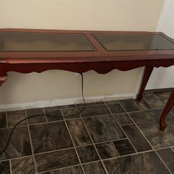 Solid Wood Buffet Brown Table