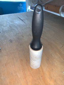 Lint Roller with Black Handle