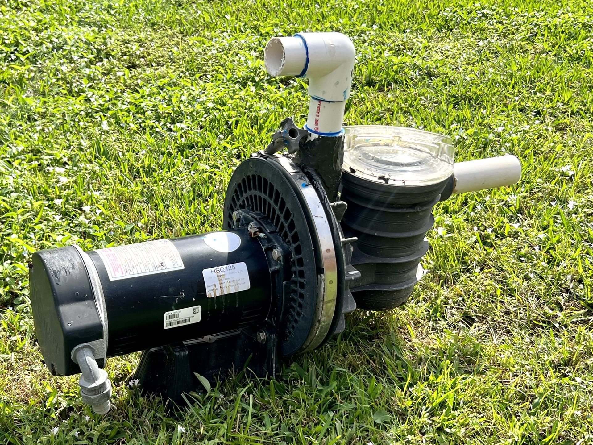 Century HSQ125 Pool Pump Motor 1.25 HP 115/230v with Hardware