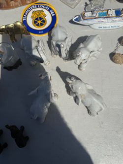 White Porcelain  elephant