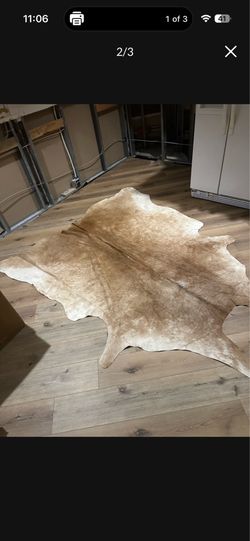 CB2 Raw Hide Rug