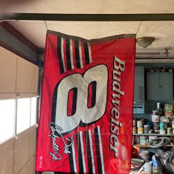 Vintage Dale Earnhardt Budweiser  Flag