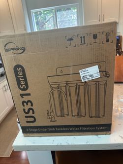 Under Sink tankless water filter