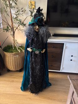 Life-Size Halloween Witch Decoration Figure