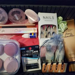 Box Full Of Makeup & Beauty Accessories 