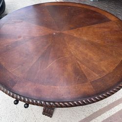 Round Wood Table