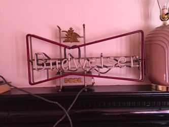 Budweiser neon sign