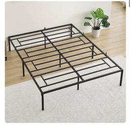 Qeetex 14 Inch Queen Bed Frame with Storage Metal Platform Bed Frame with Steel Slat Support Mattress Foundation No Box Spring Needed Easy to Assemble